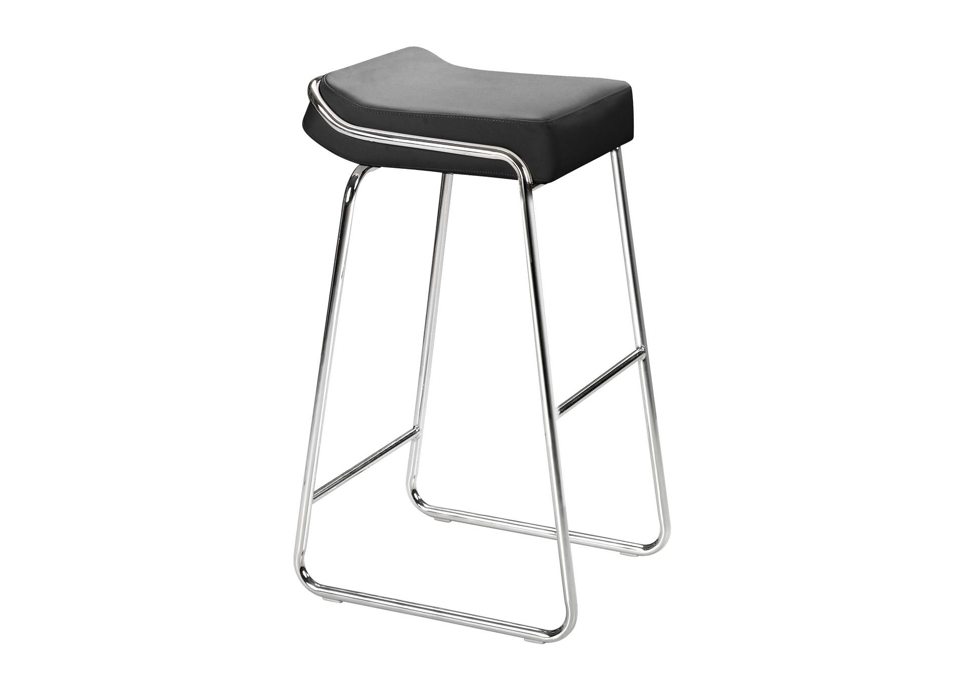 Wedge Barstool (Set Of 2) Black image 3