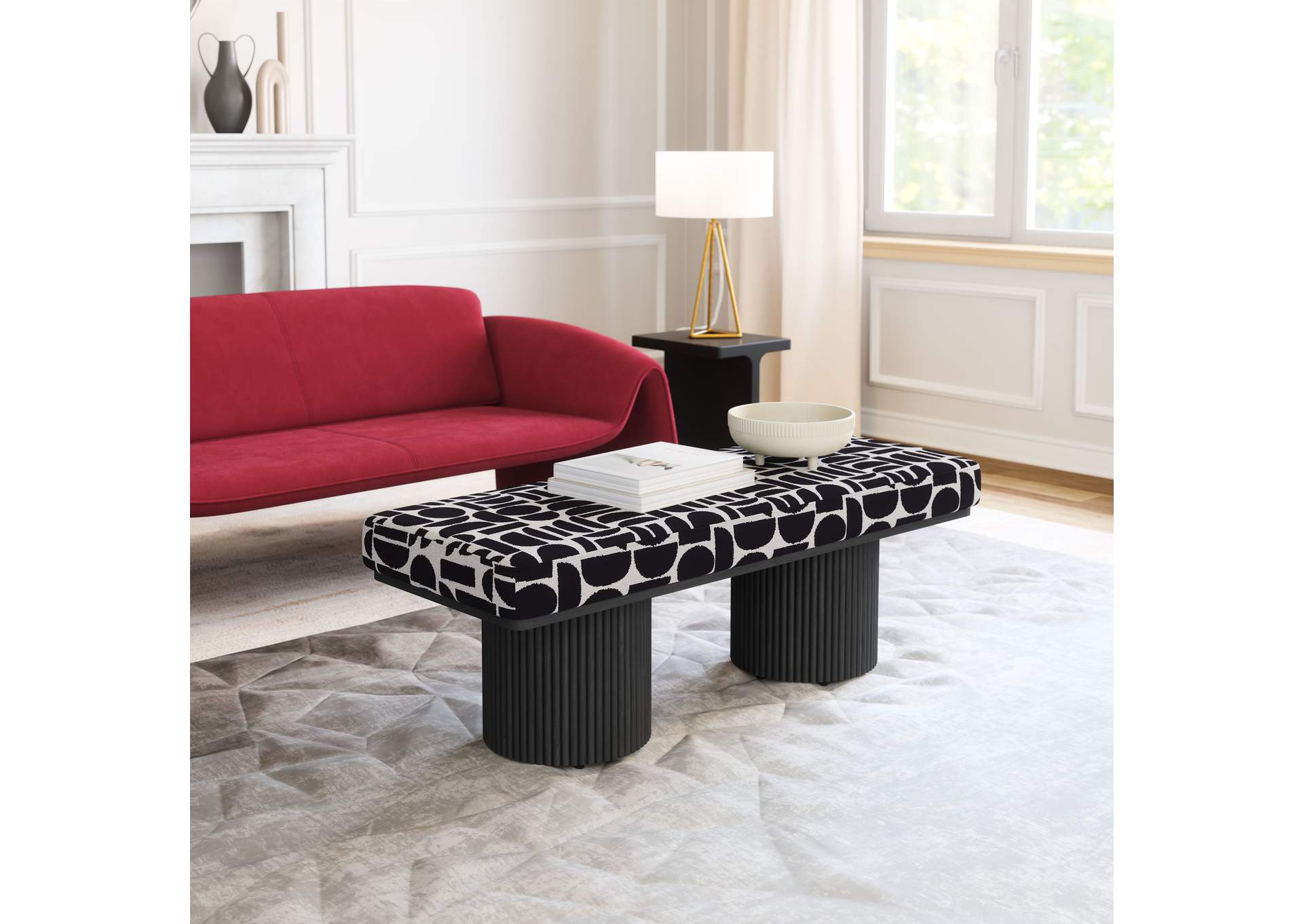 Botoia Bench Black & White image 1