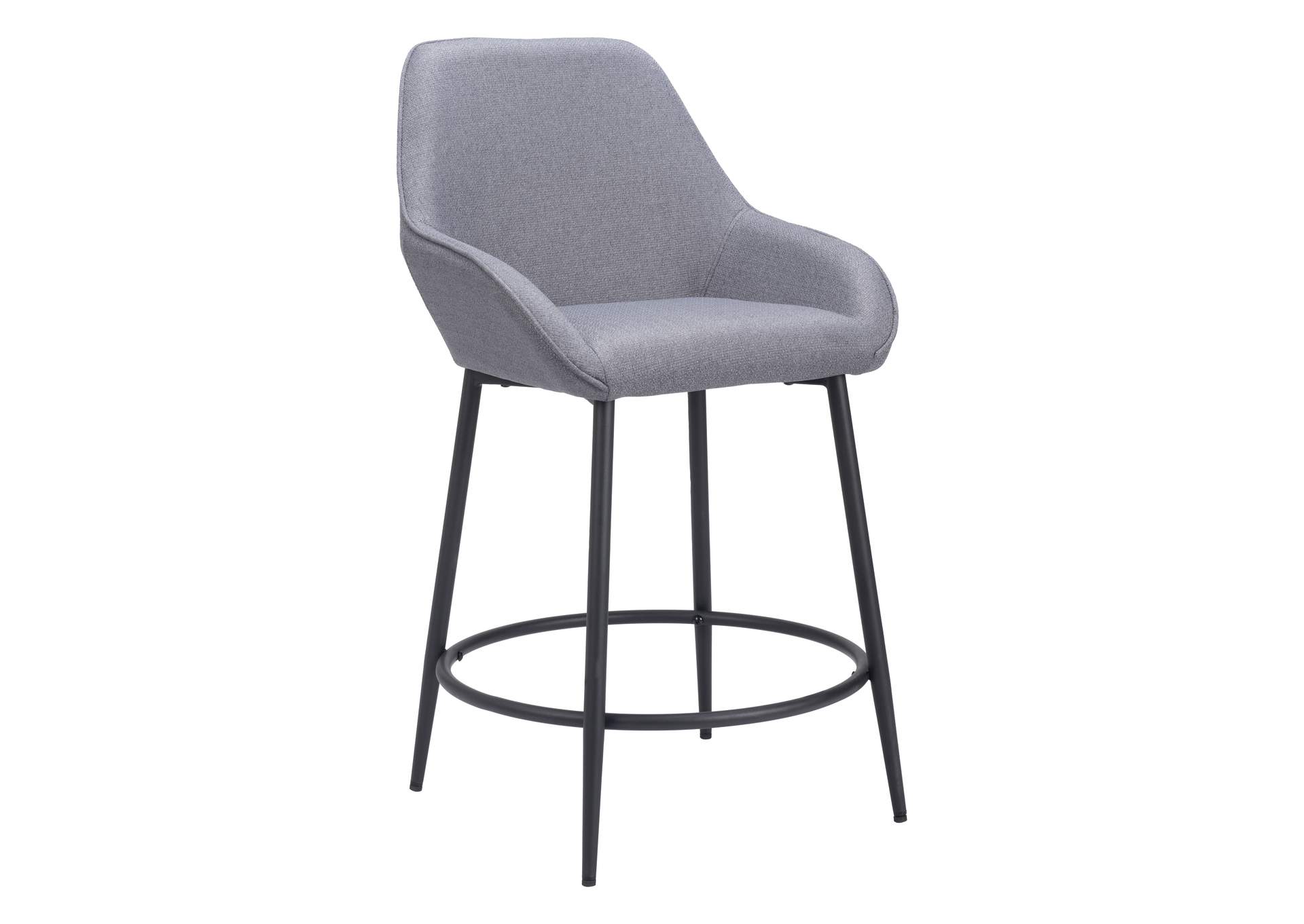 Vila Counter Stool (Set Of 2) Gray image 1