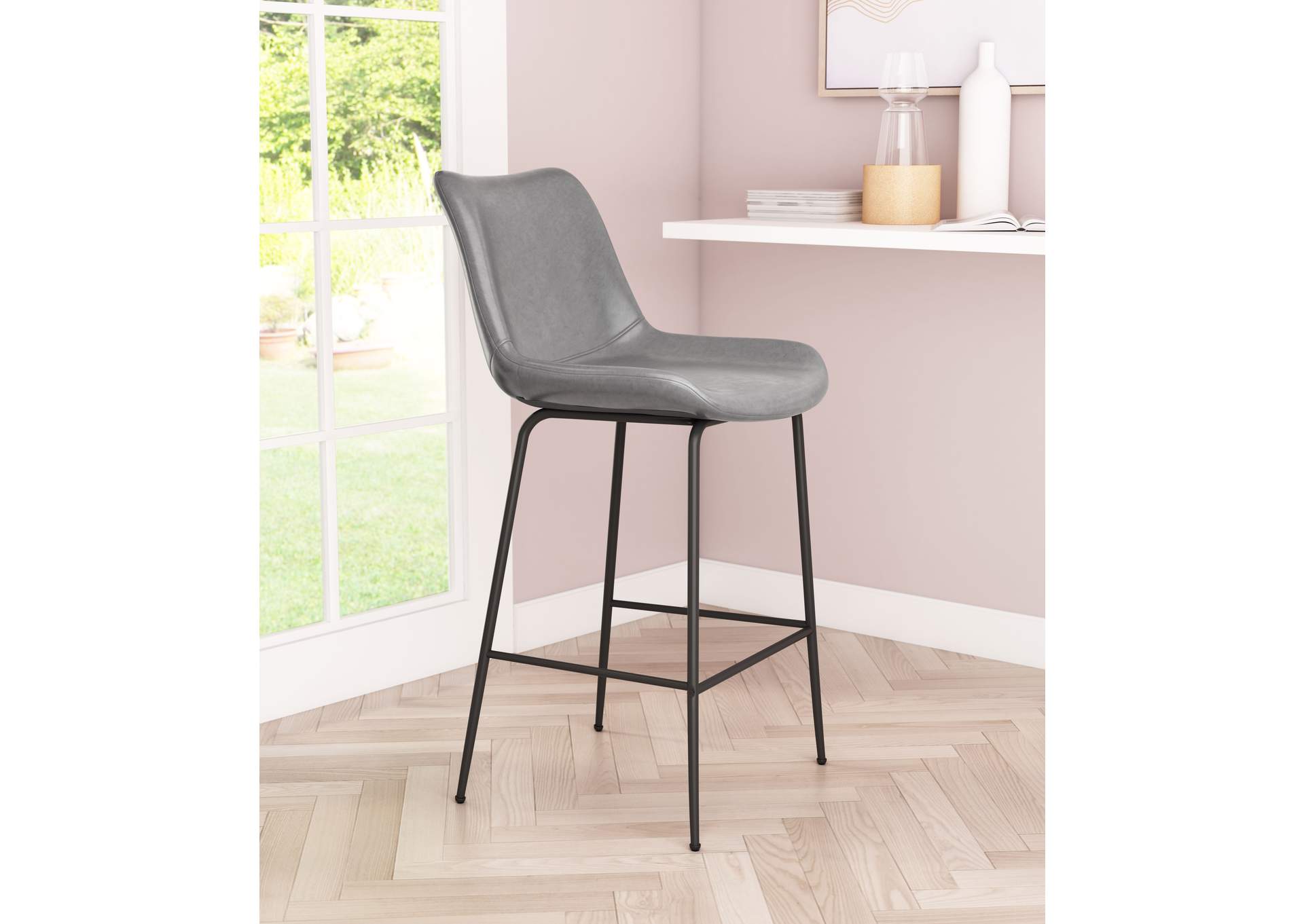 Byron Counter Stool Gray