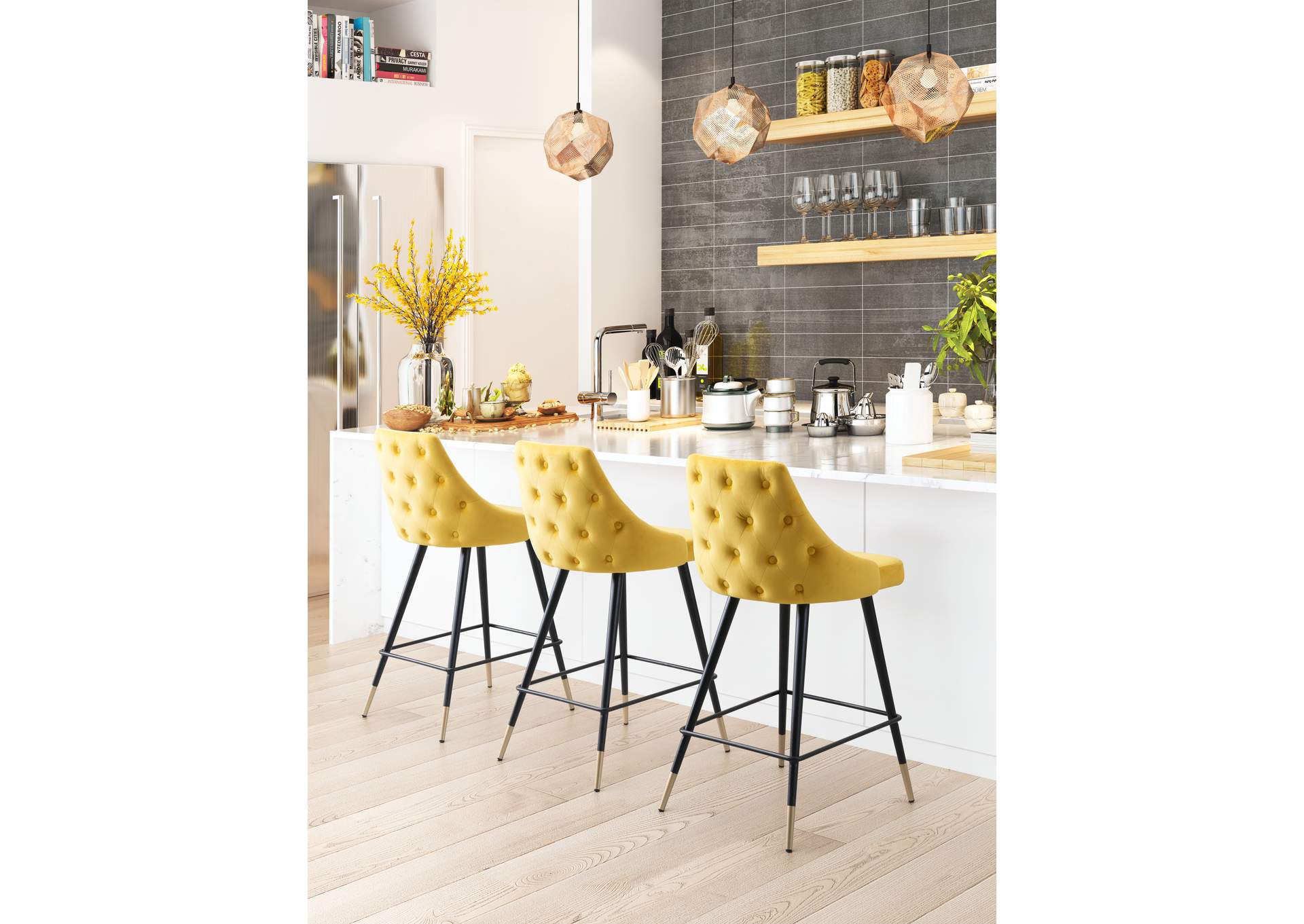 Piccolo Counter Stool Yellow image 1
