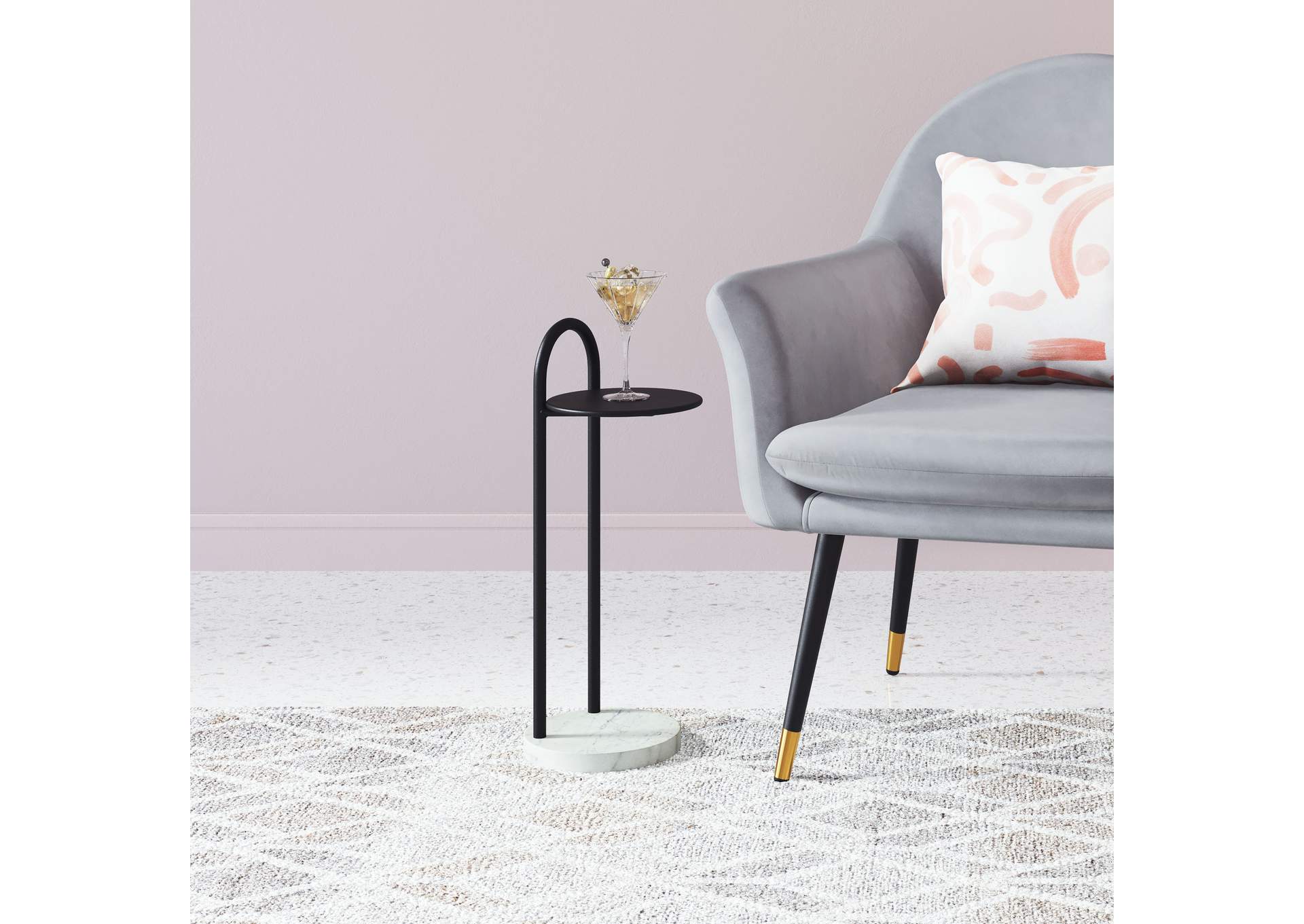 Christian Side Table Black & White image 1