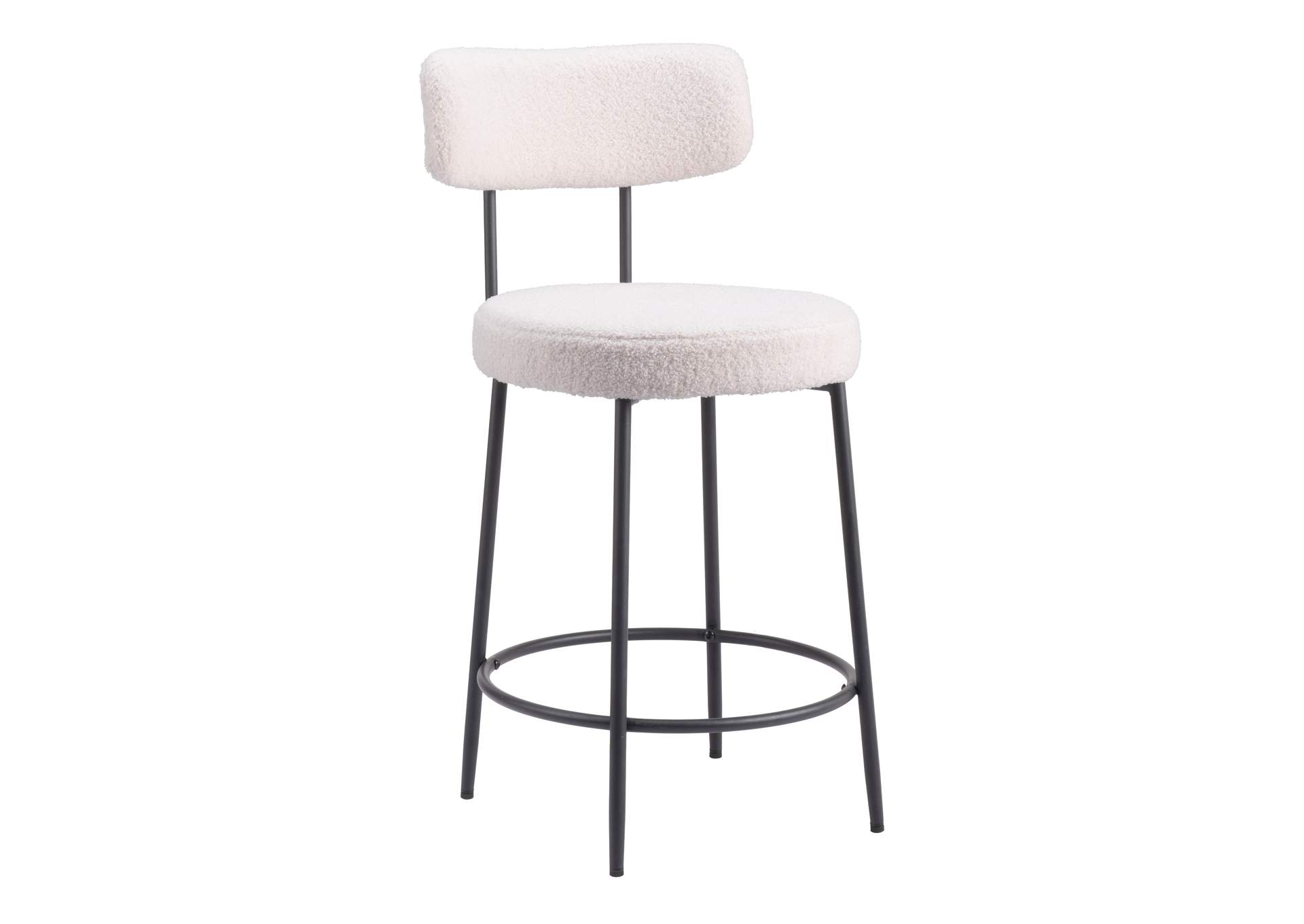 Blanca Counter Stool (Set Of 2) Ivory image 3