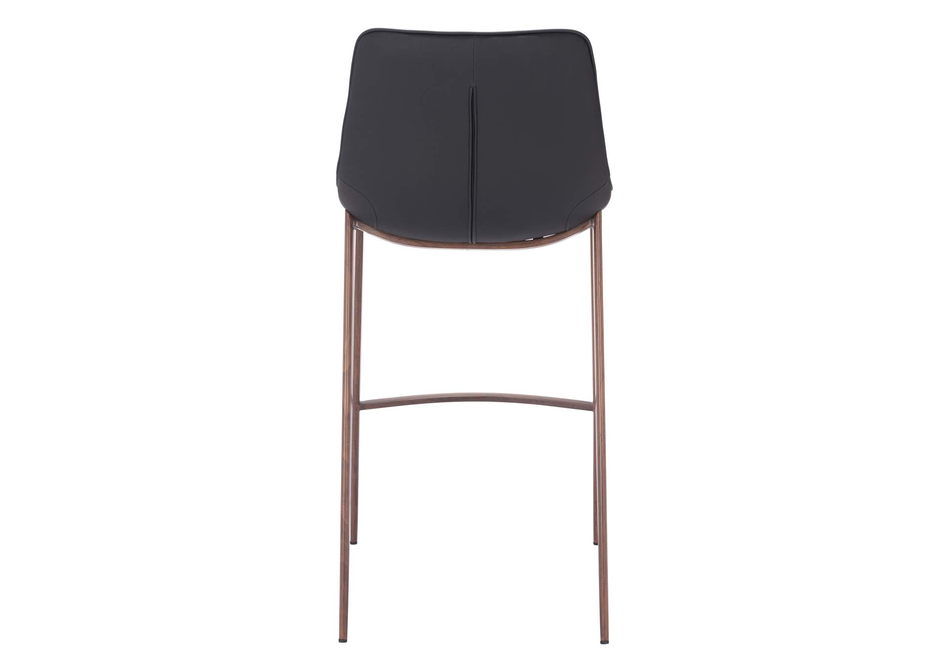 Magnus Barstool (Set Of 2) Black & Walnut image 6