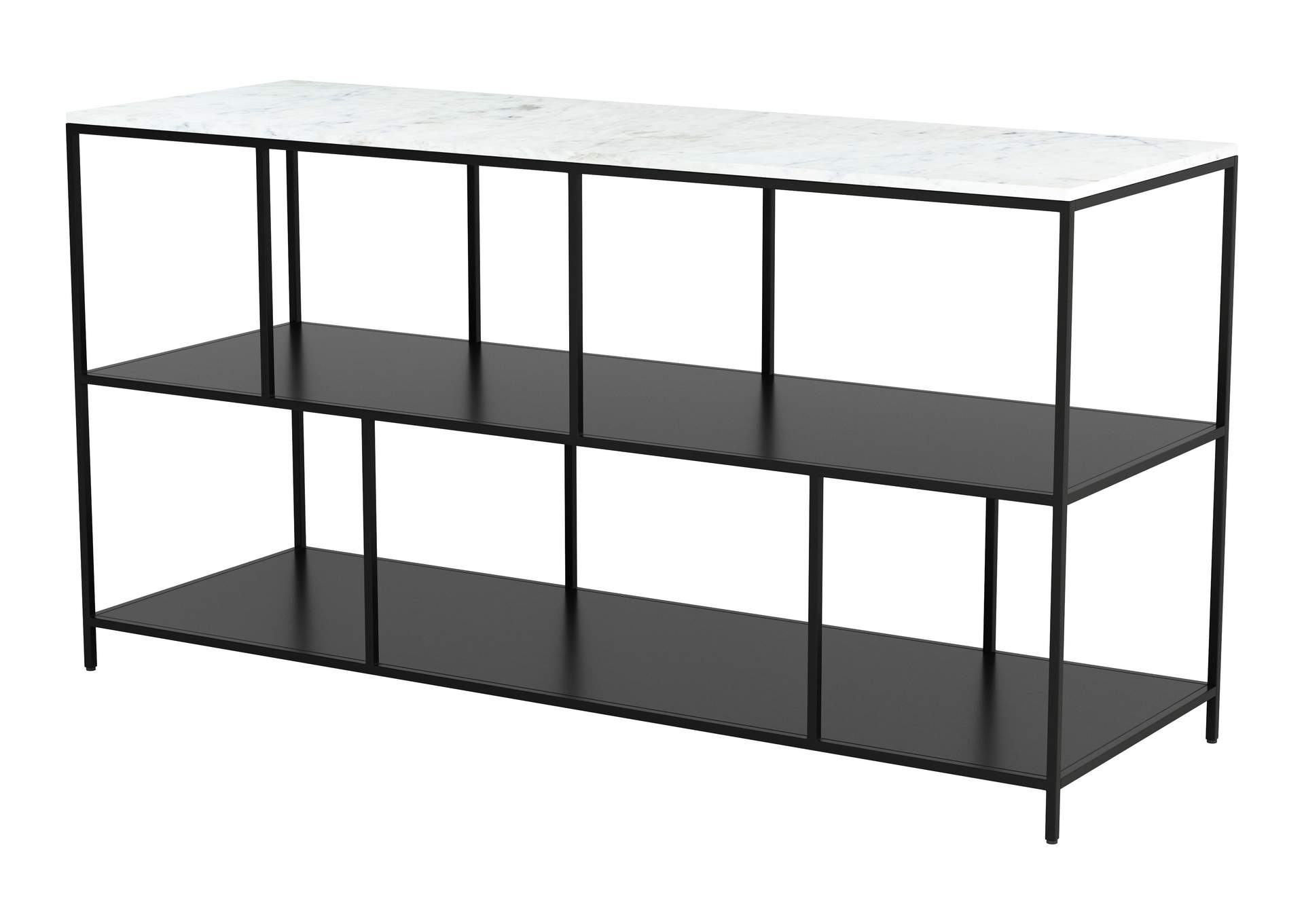 Singularity Console Table White & Black image 6