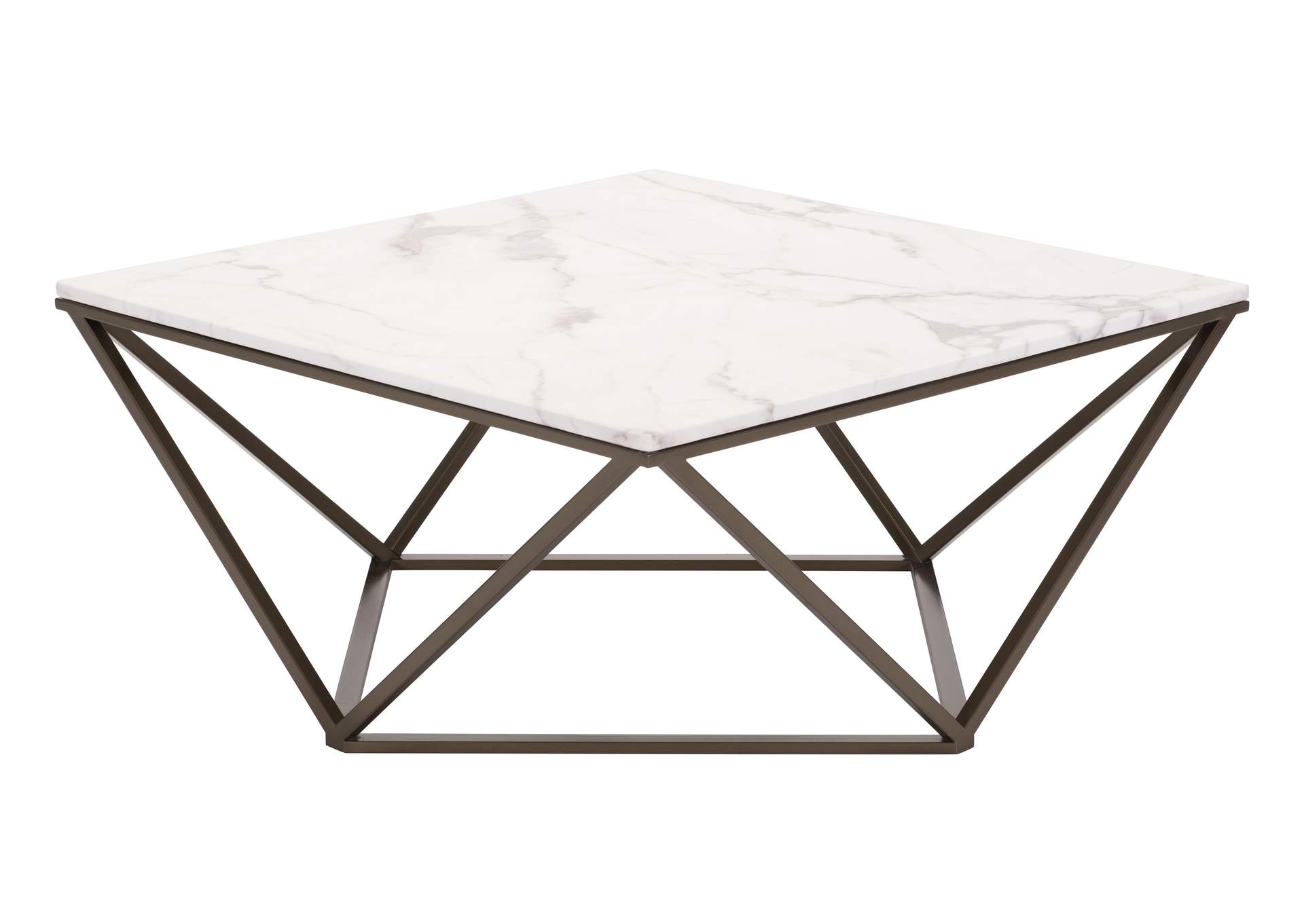 Tintern Coffee Table White & Antique Bronze image 5