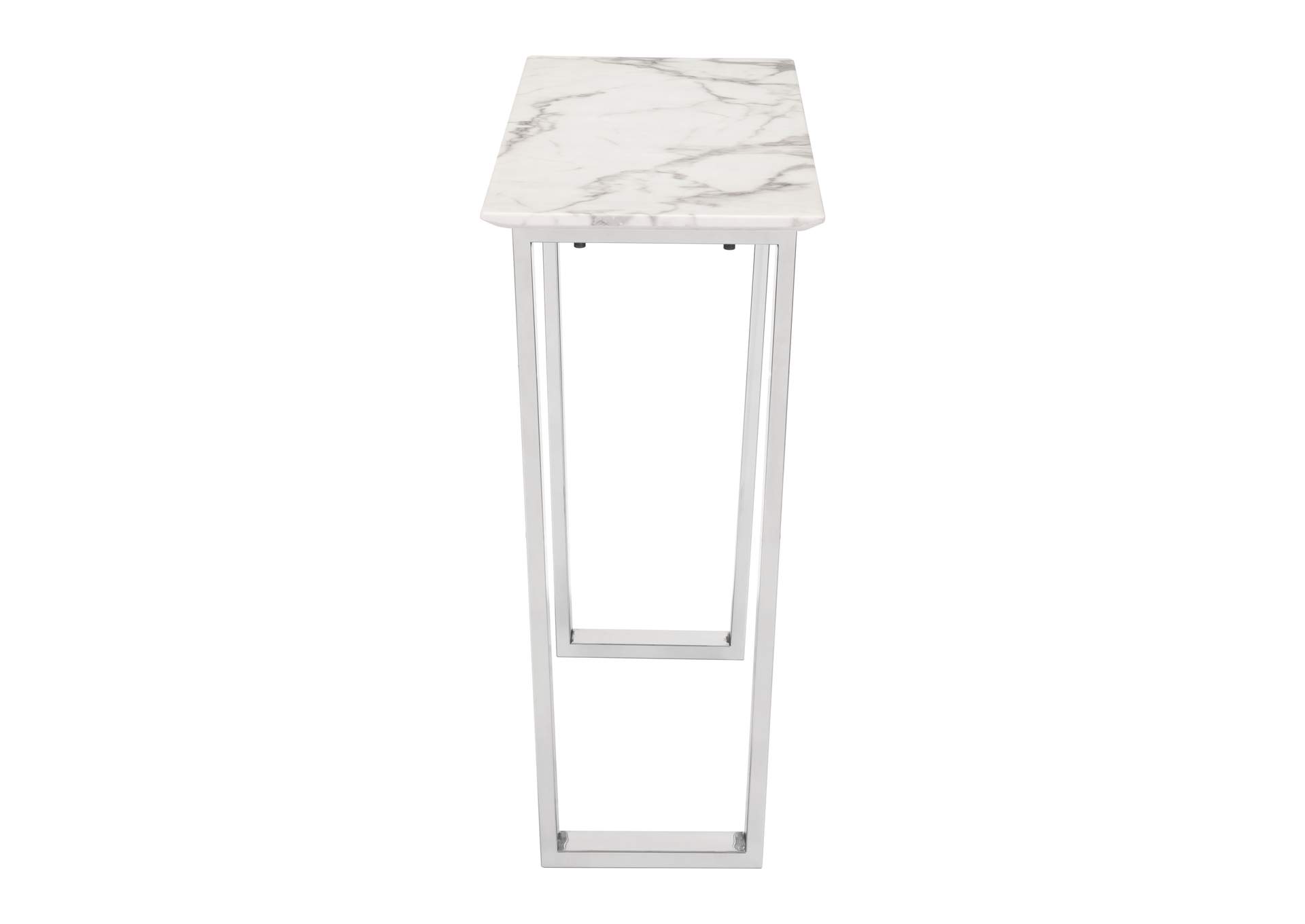 Atlas Console Table White & Silver image 4