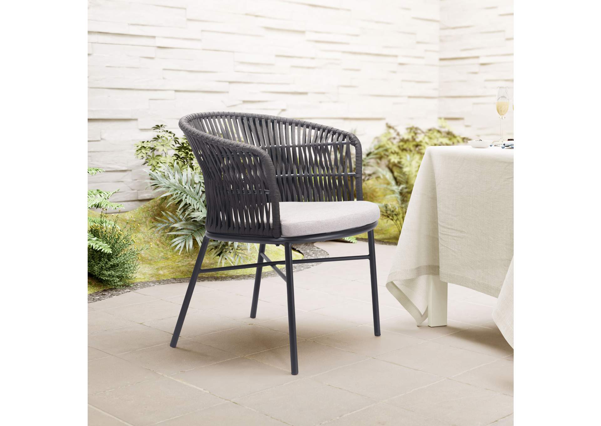 Freycinet Outdoor Dining Chair (Set Of 2) Black image 1
