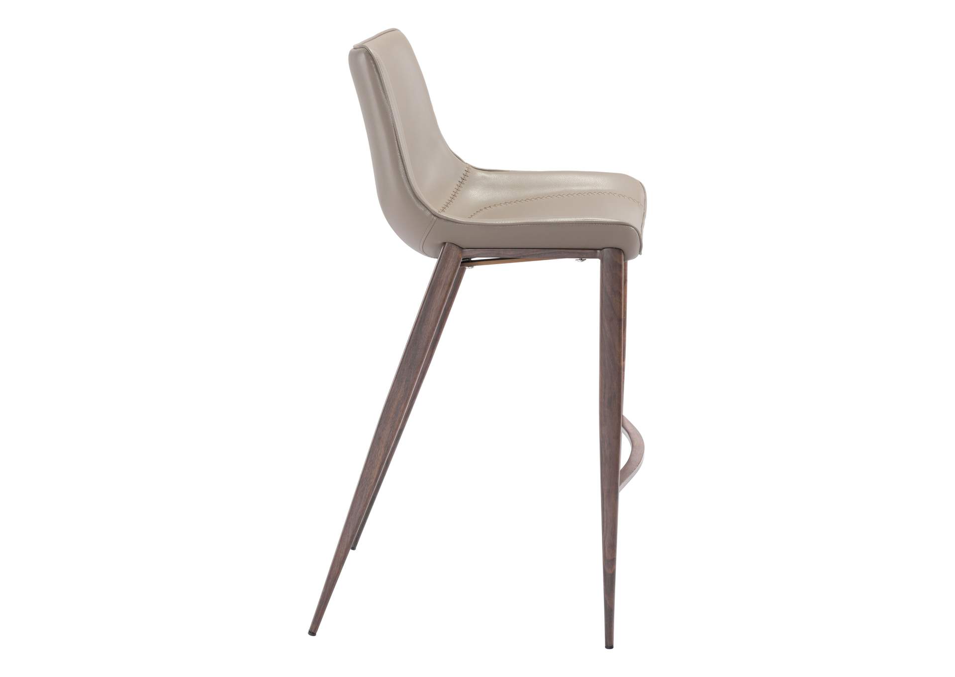 Magnus Barstool (Set Of 2) Brown & Walnut image 5