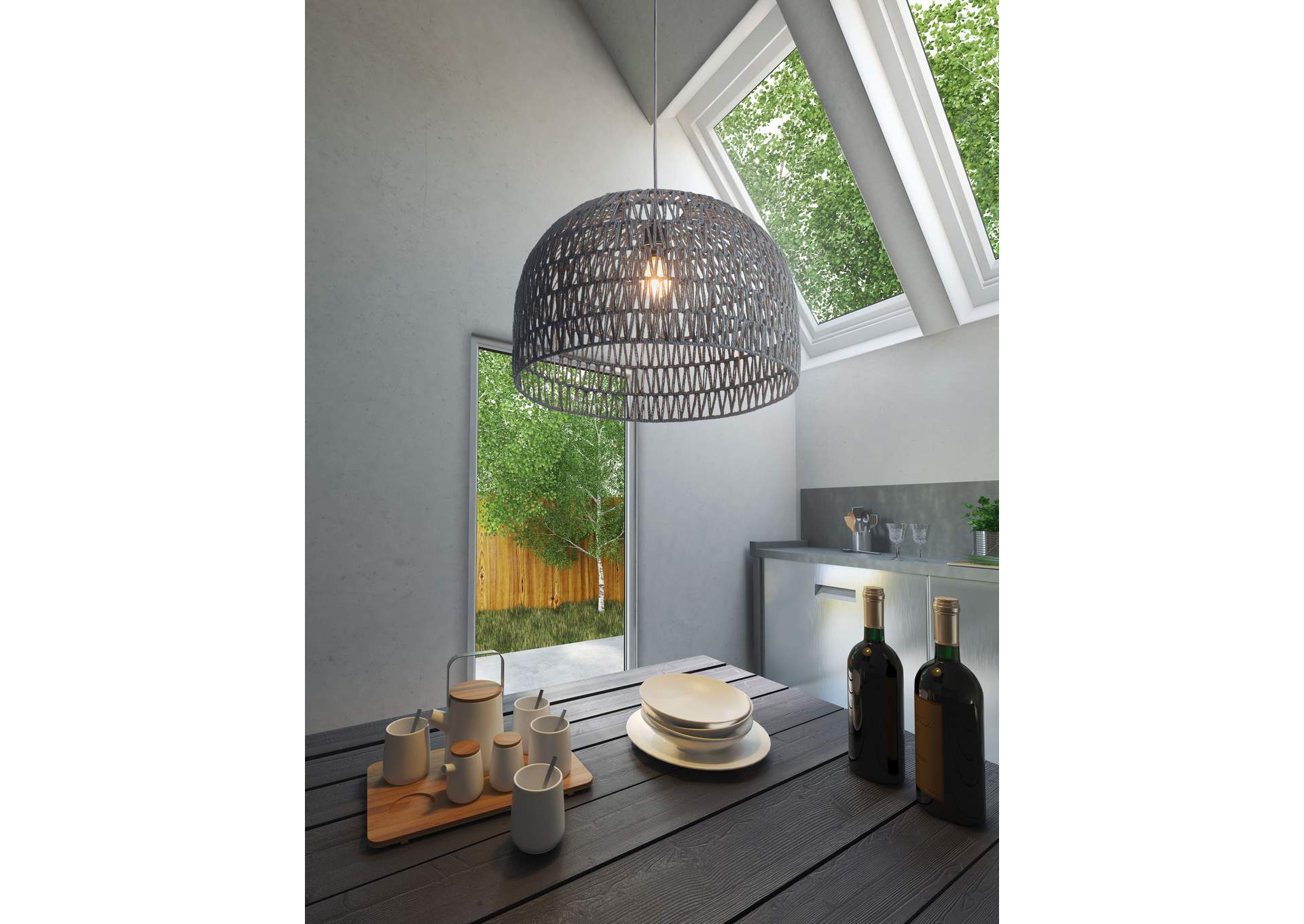 Paradise Ceiling Lamp Gray image 1