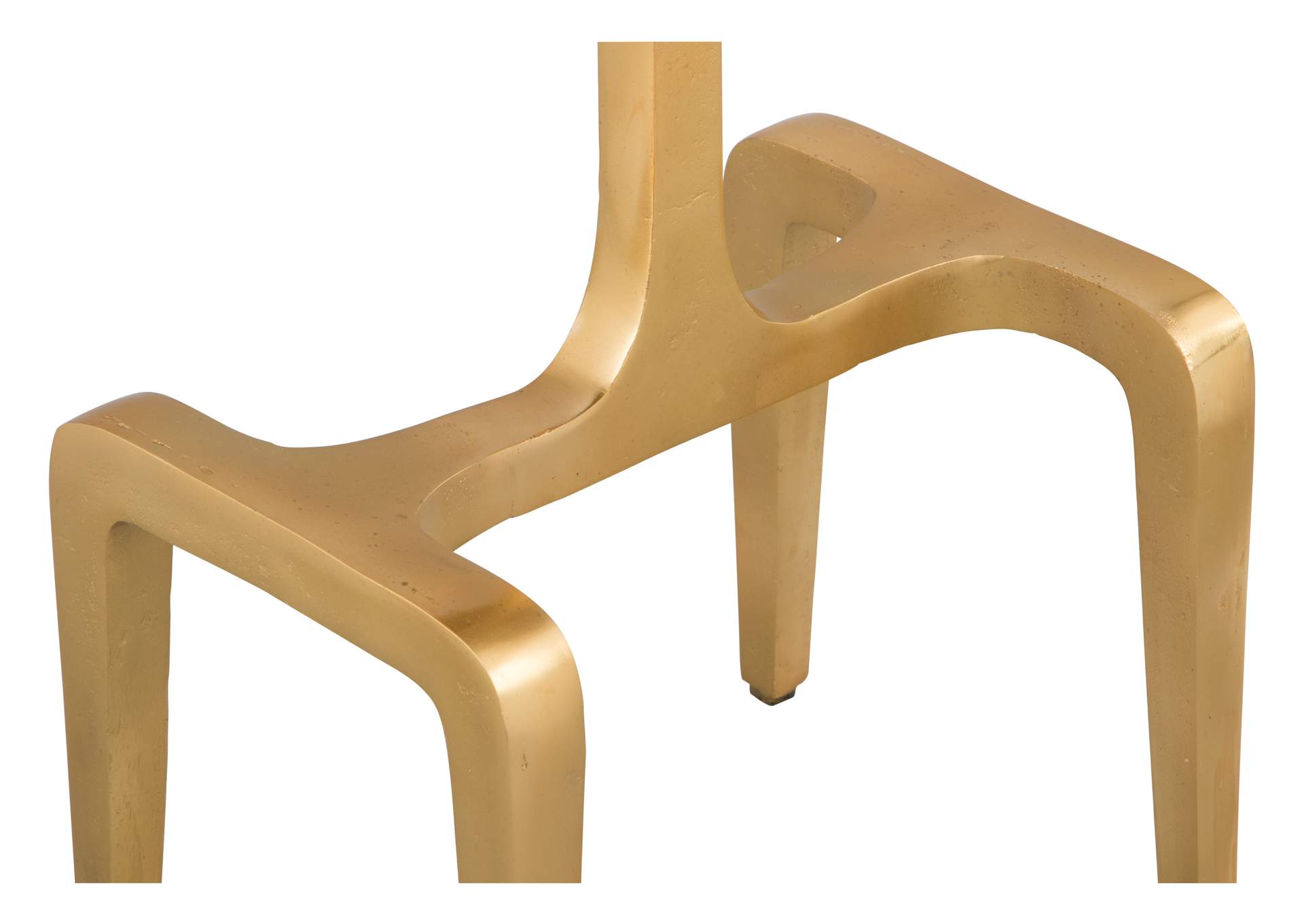 Clement Side Table White & Gold image 8