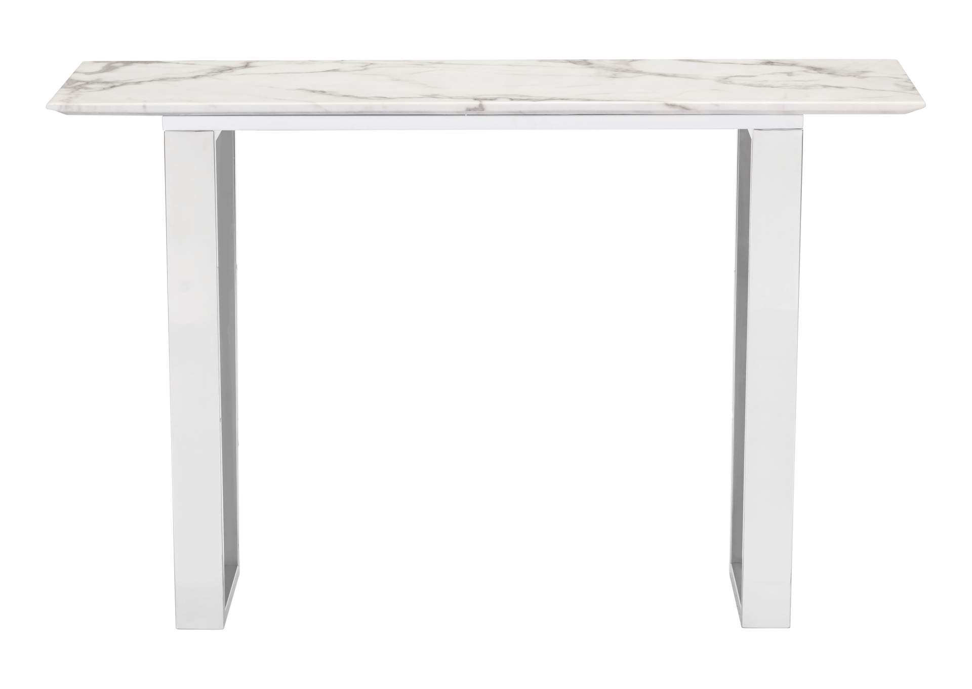 Atlas Console Table White & Silver image 5