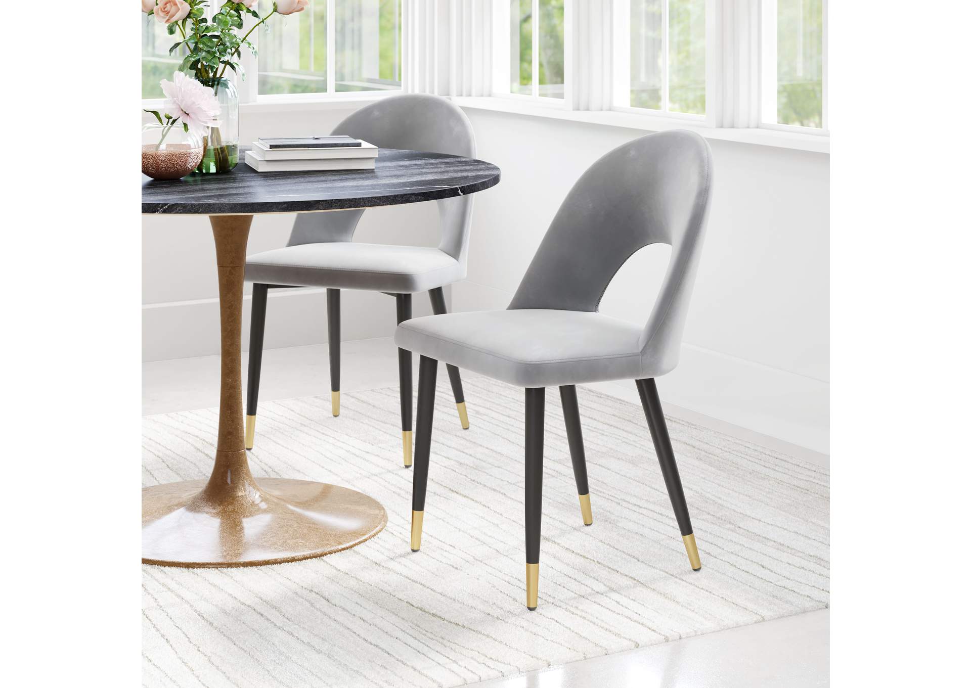 Menlo Dining Chair (Set Of 2) Gray image 1