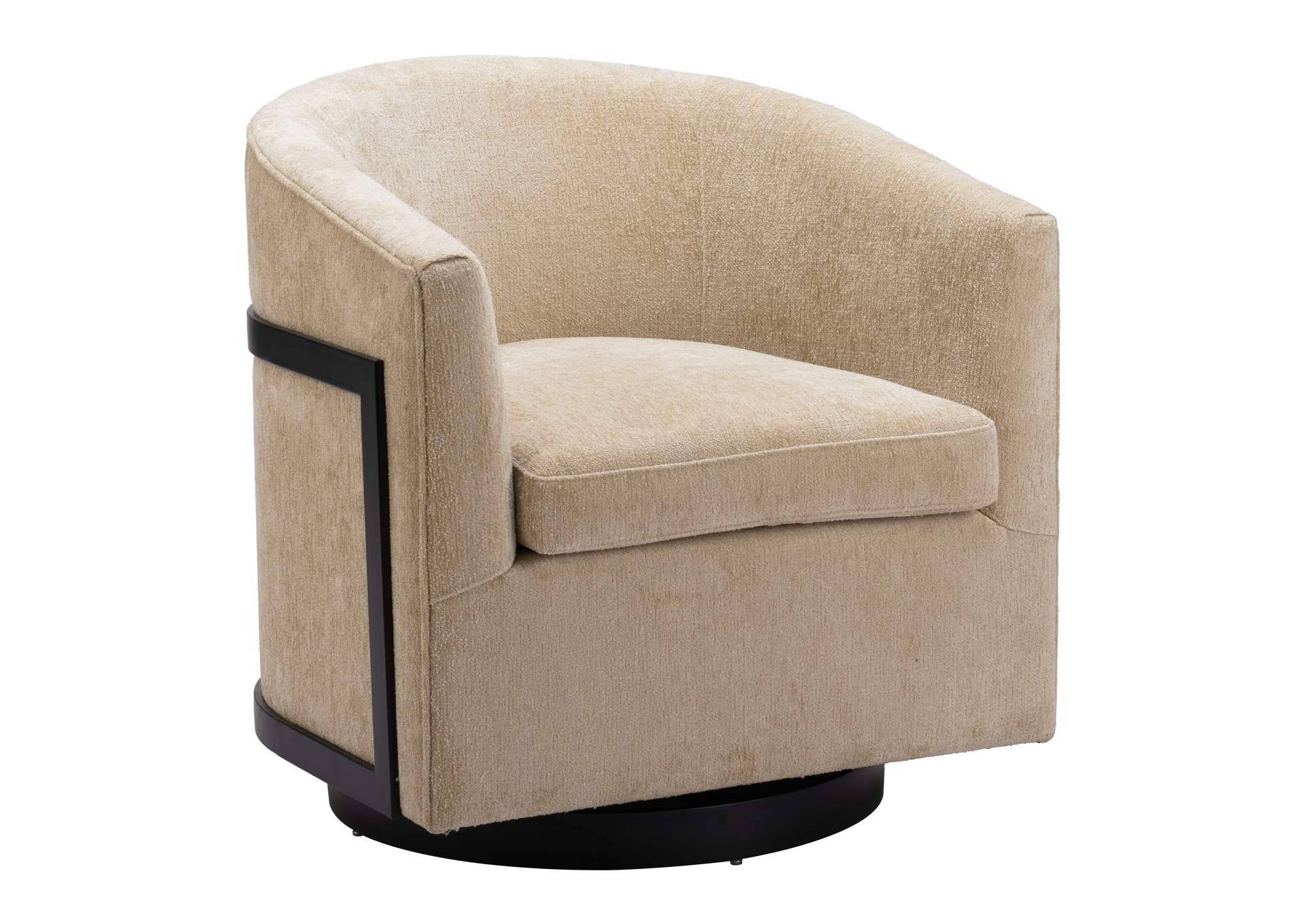 Hanko Swivel Chair Golden Beige image 1