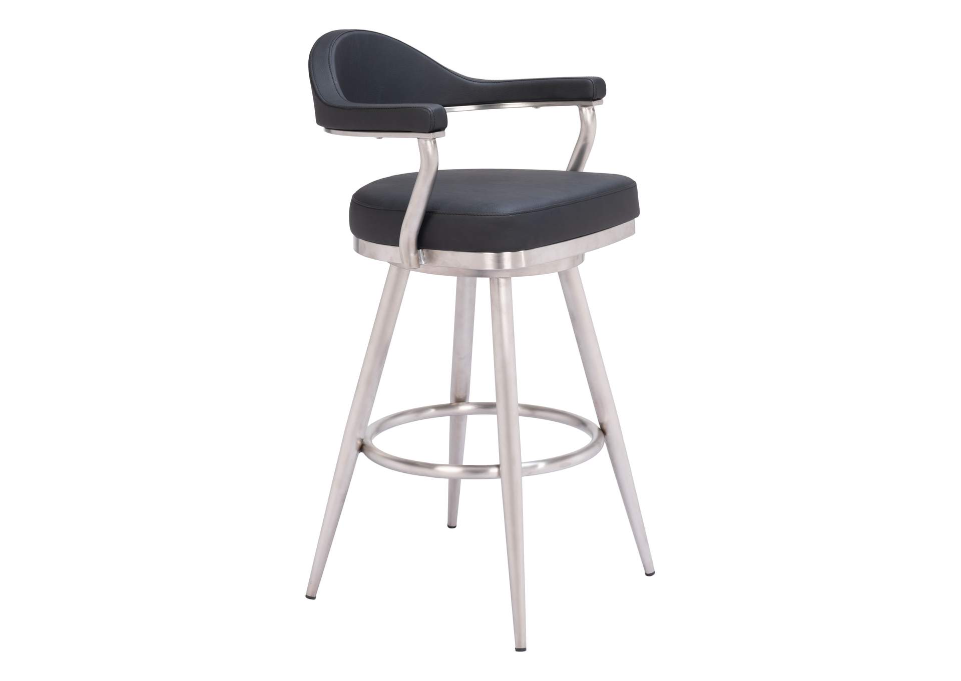 Vagur Swivel Barstool Black image 3