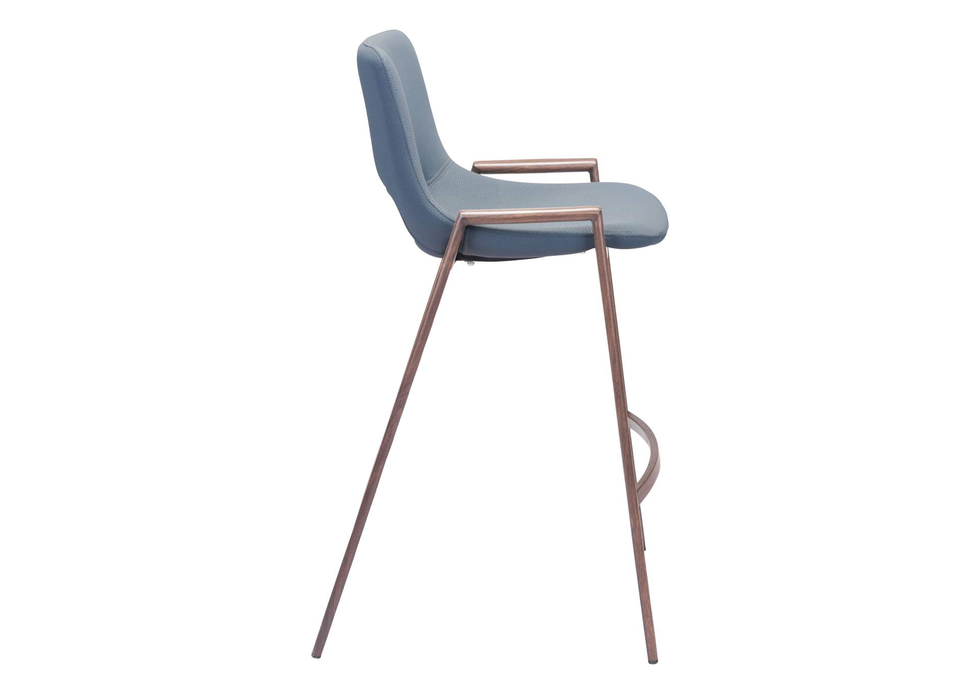 Desi Counter Stool (Set Of 2) Azure Gray & Walnut image 5