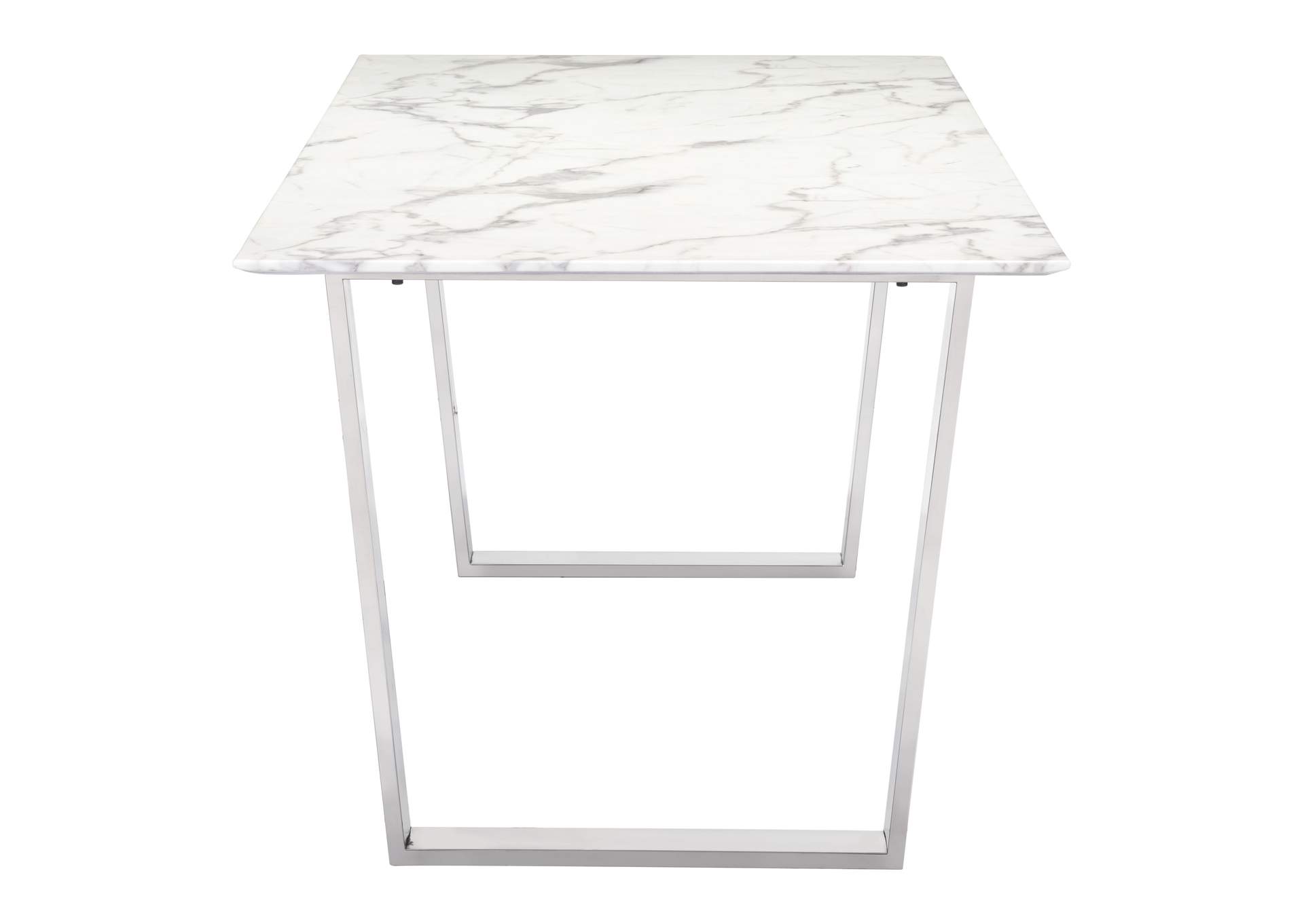 Atlas Dining Table White & Silver image 4