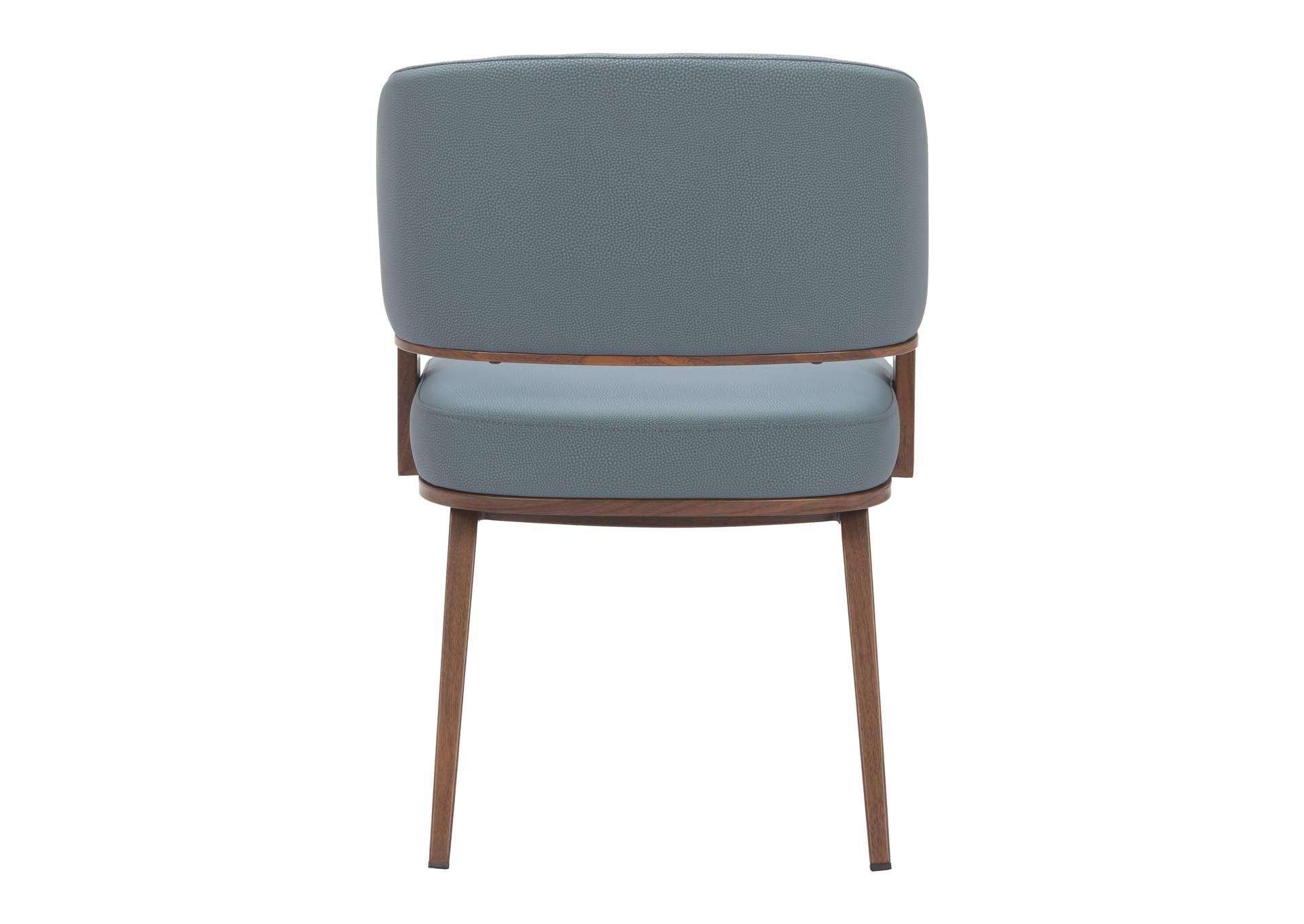 Poise Dining Chair Azure Gray & Walnut image 5