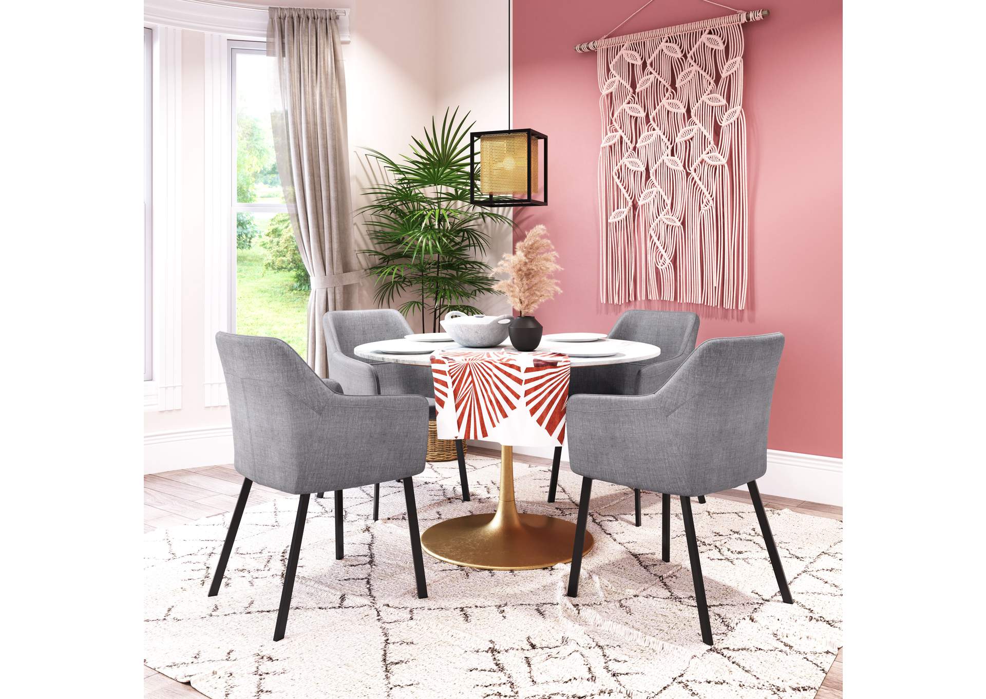 Adage Dining Chair (Set Of 2) Gray image 3