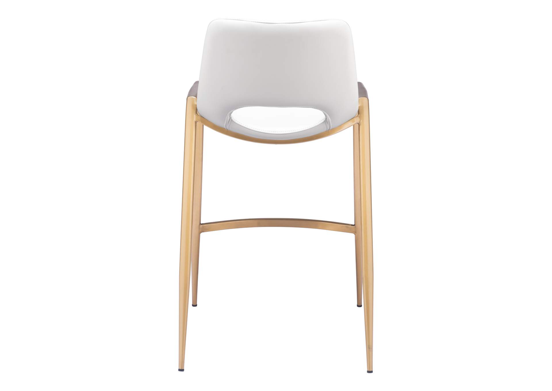 Desi Counter Stool (Set Of 2) White & Gold image 7