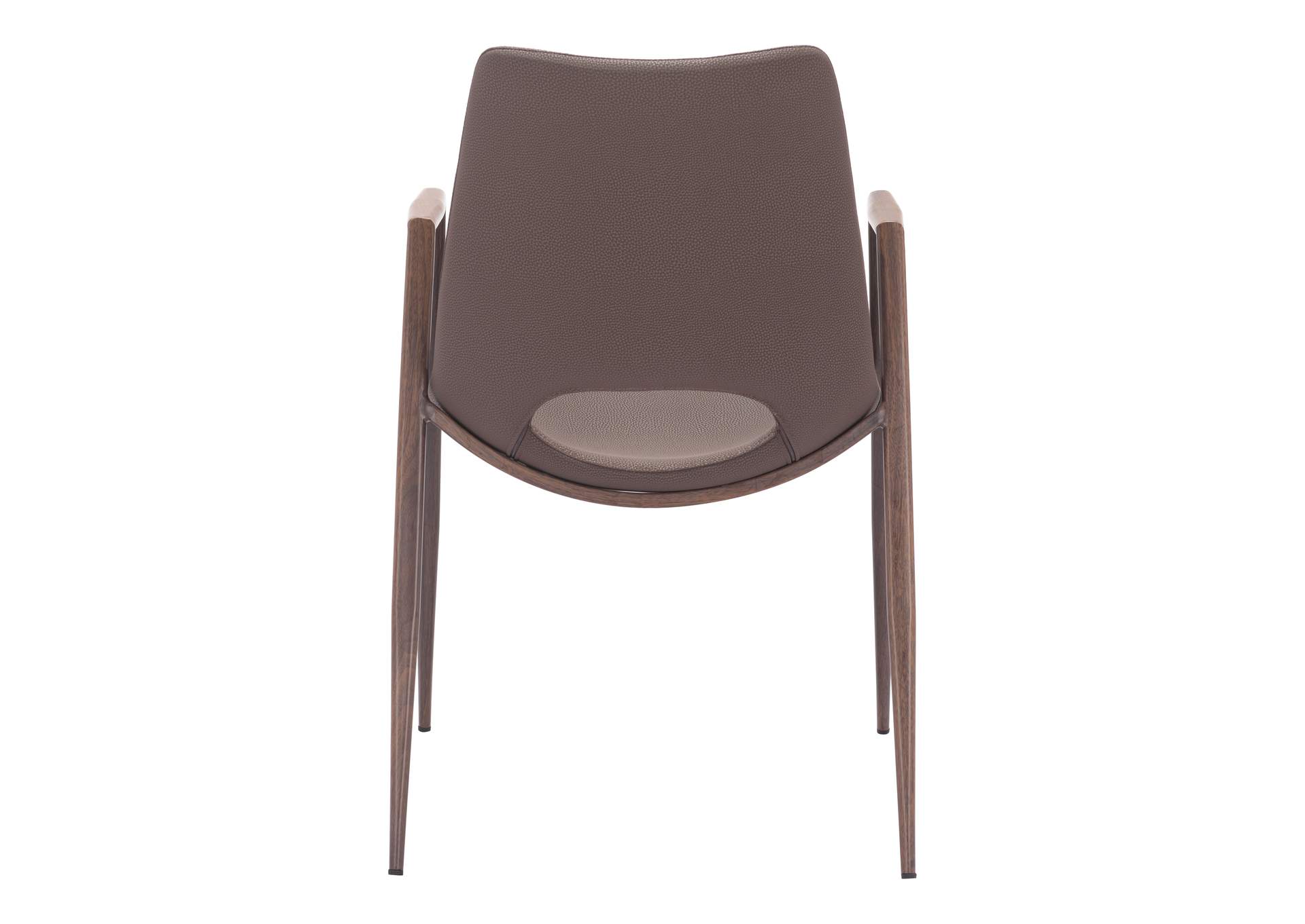 Desi Dining Chair (Set Of 2) Brown & Walnut image 6