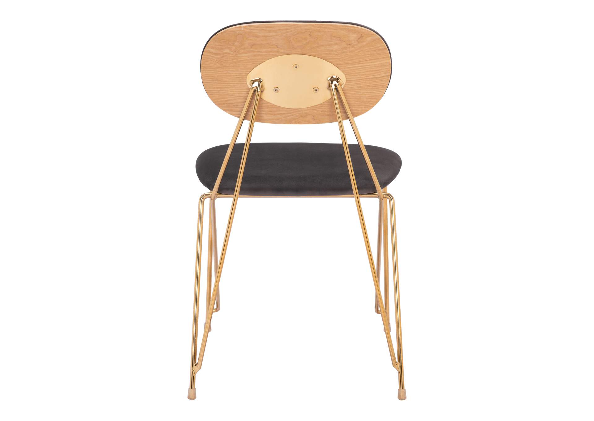 Georges Dining Chair (Set Of 2) Gray & Gold image 7