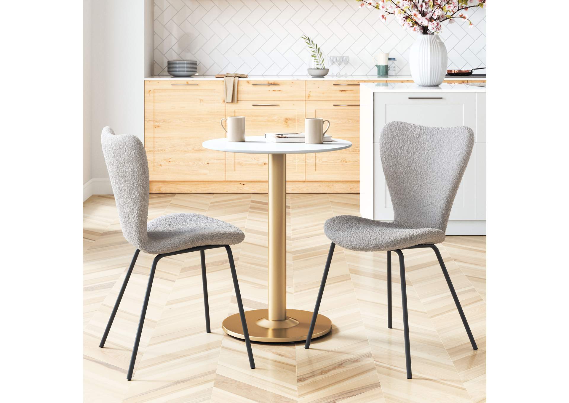 Alto Bistro Table White & Gold image 3