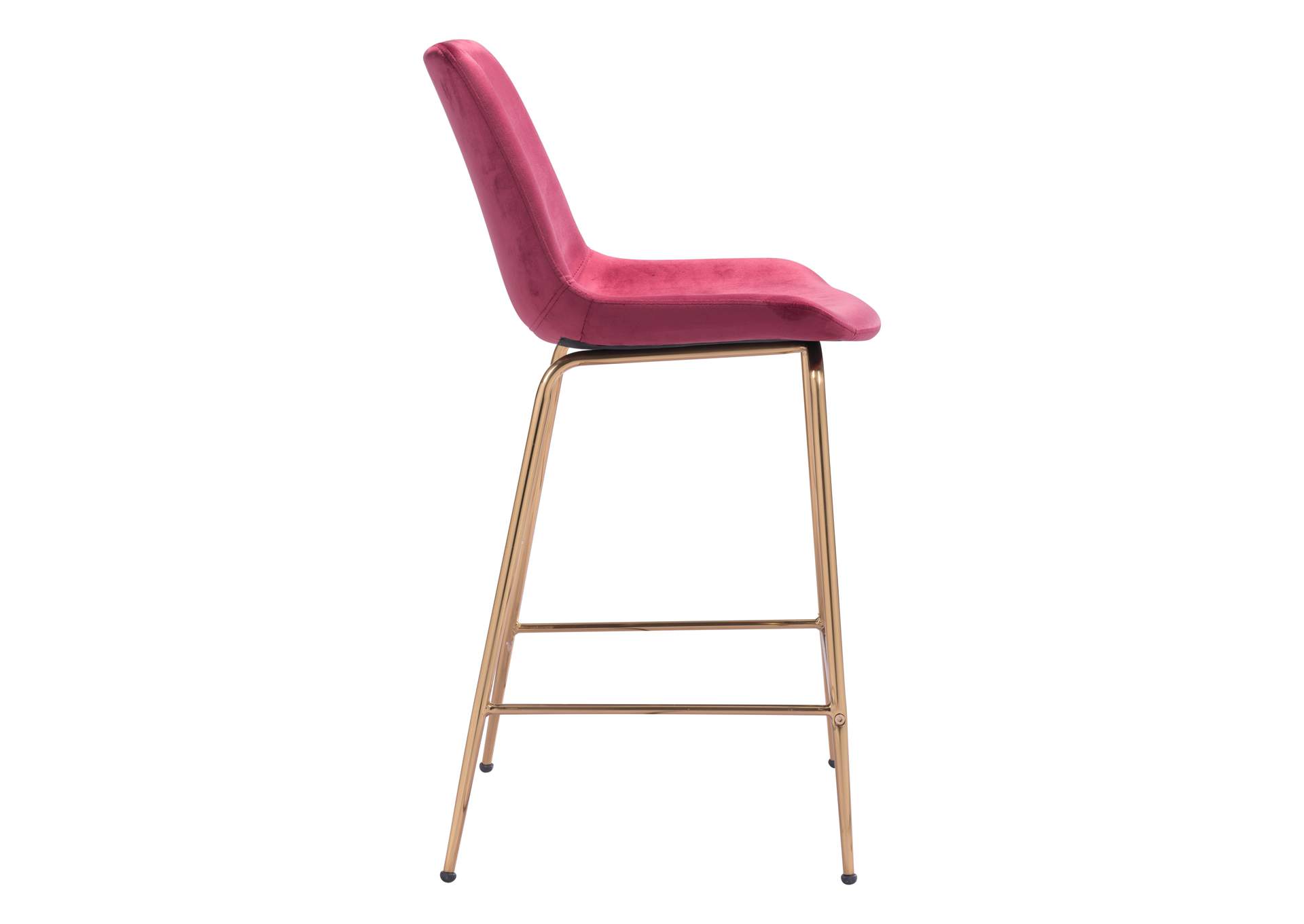 Tony Counter Stool Red & Gold image 5