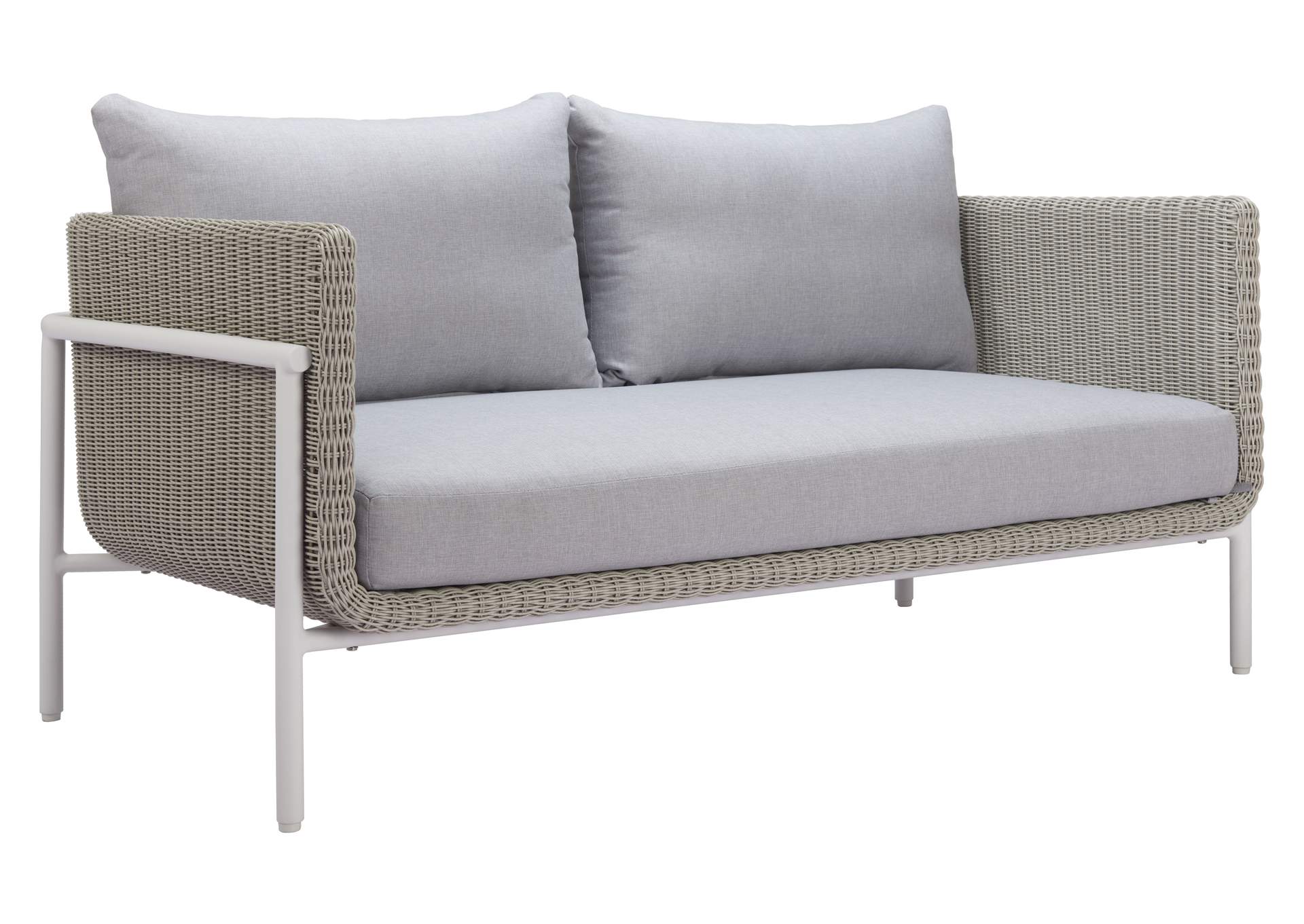 Frais Outdoor Loveseat Gray image 4