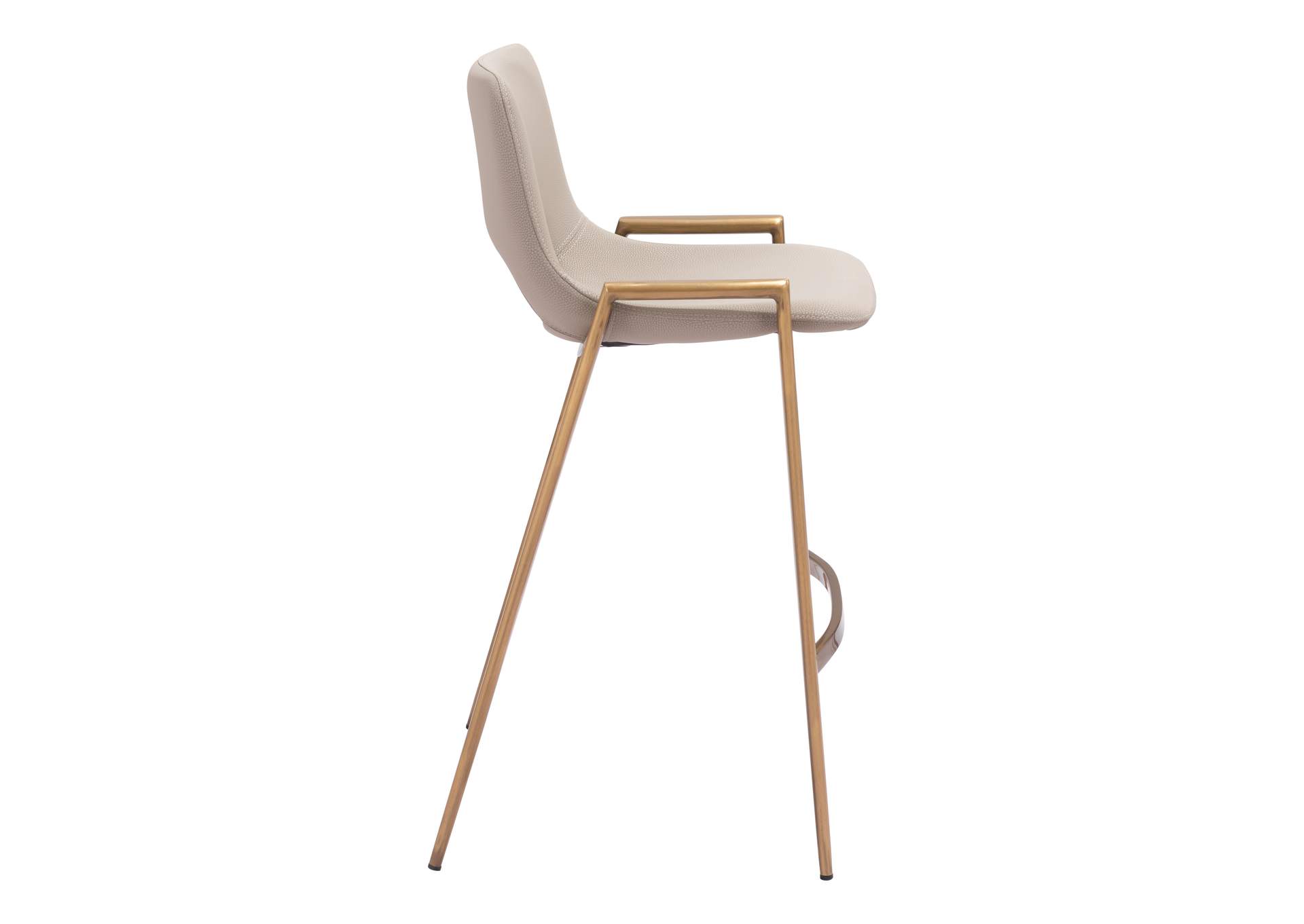 Desi Counter Stool (Set Of 2) Beige & Gold image 5