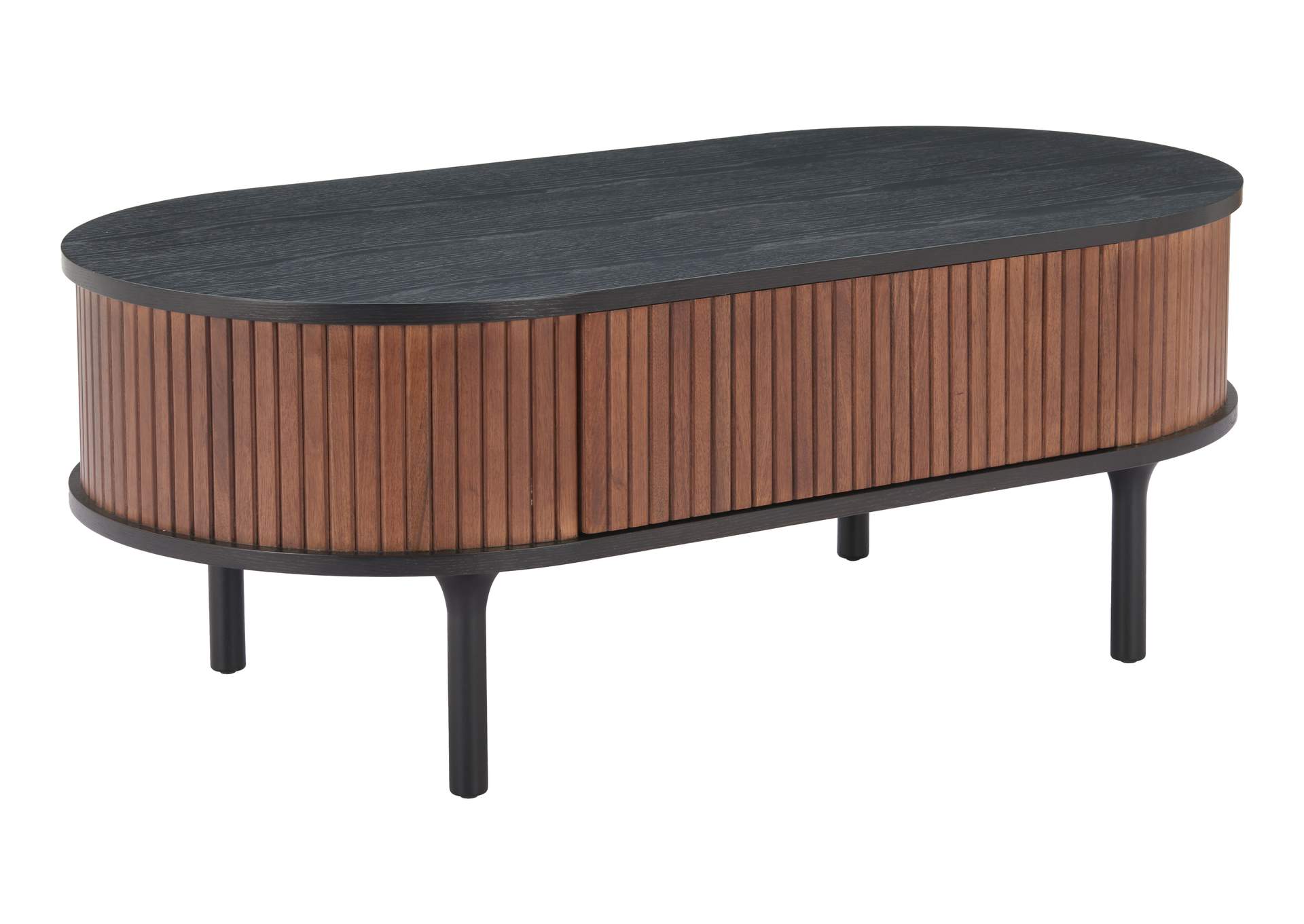 Koriana Coffee Table Black & Walnut image 1