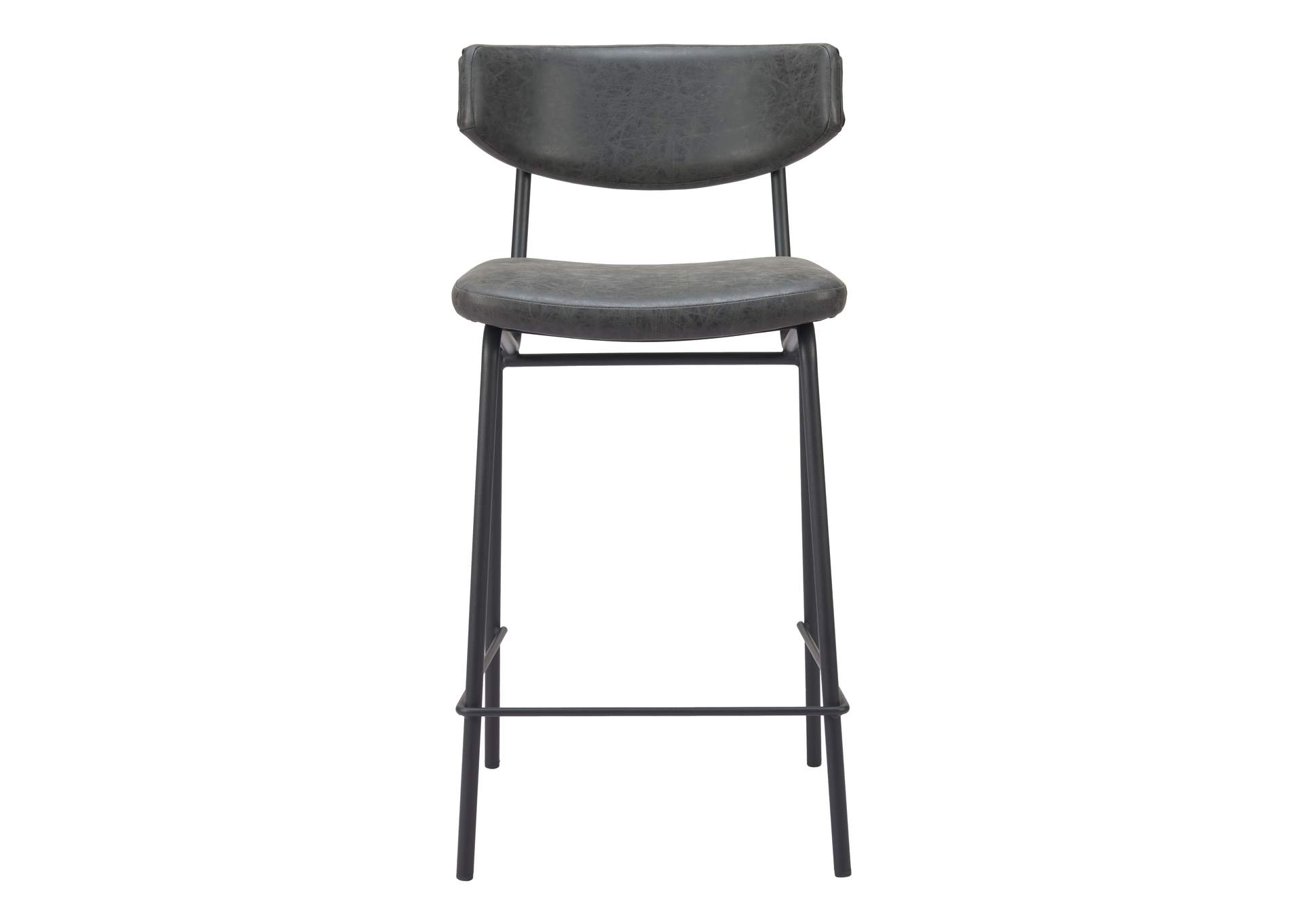 Charon Counter Stool (Set Of 2) Vintage Black image 6