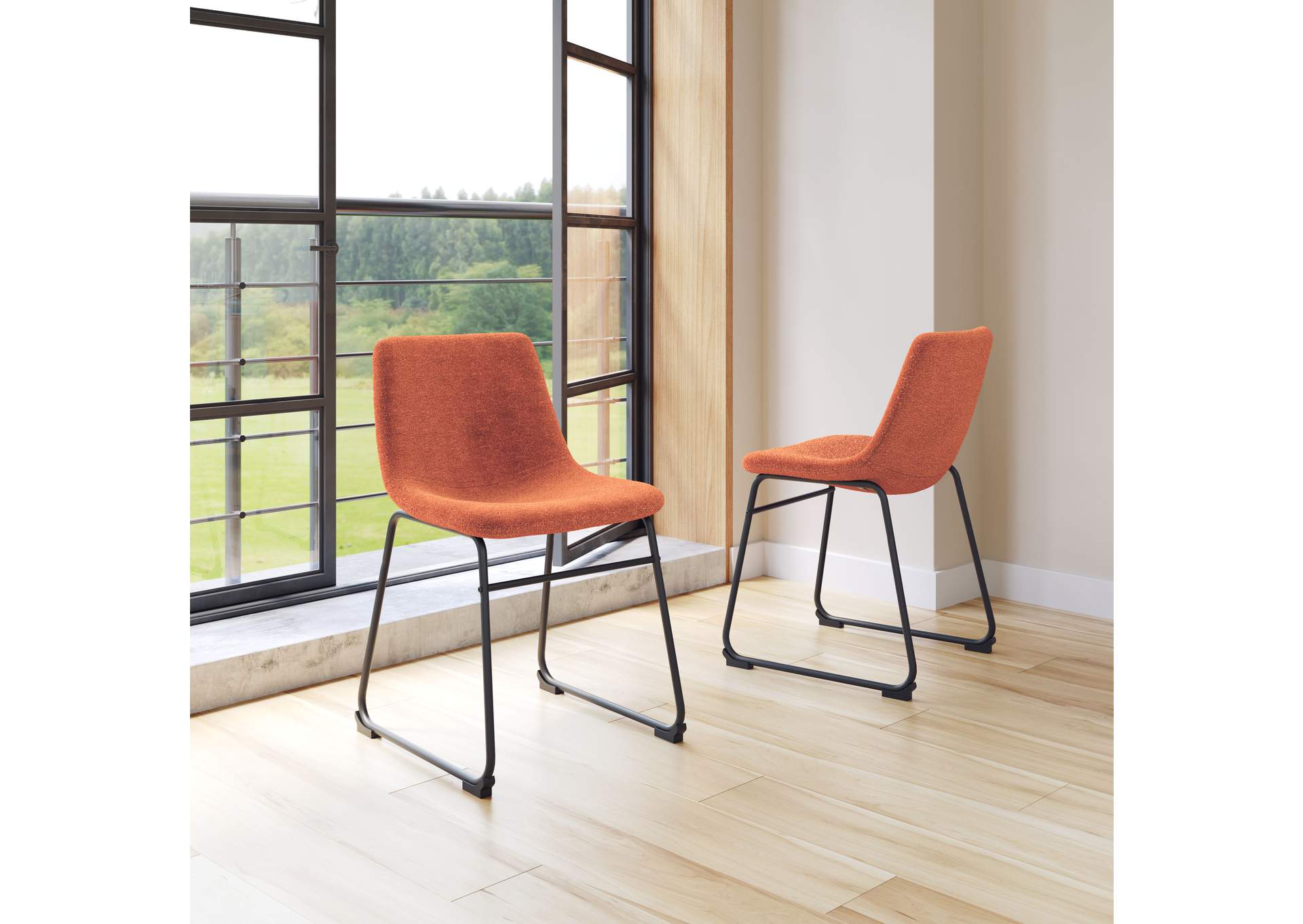 Smart Dining Chair (Set Of 2) Burnt Orange image 1