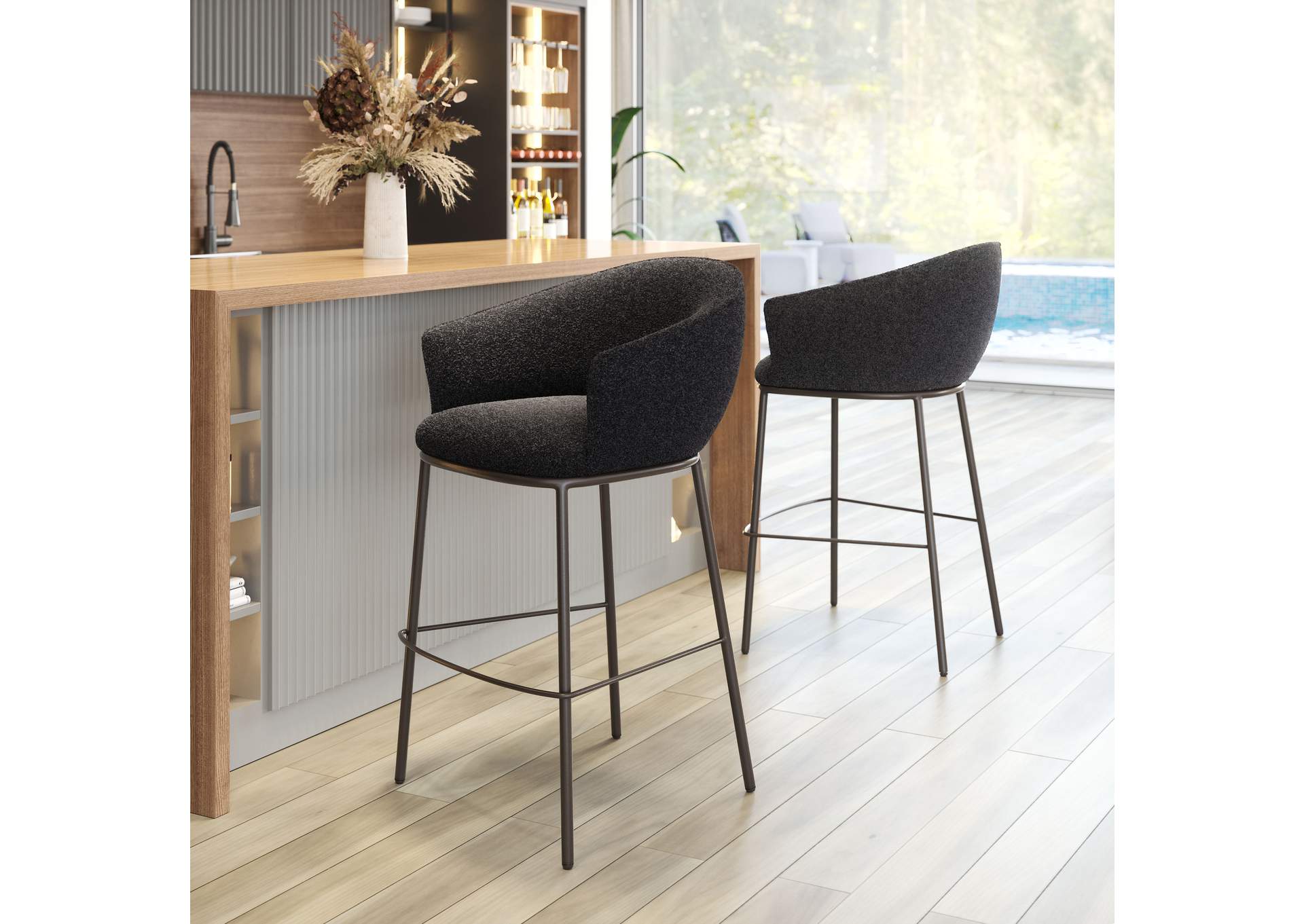 Essen Barstool Black & Bronze image 1