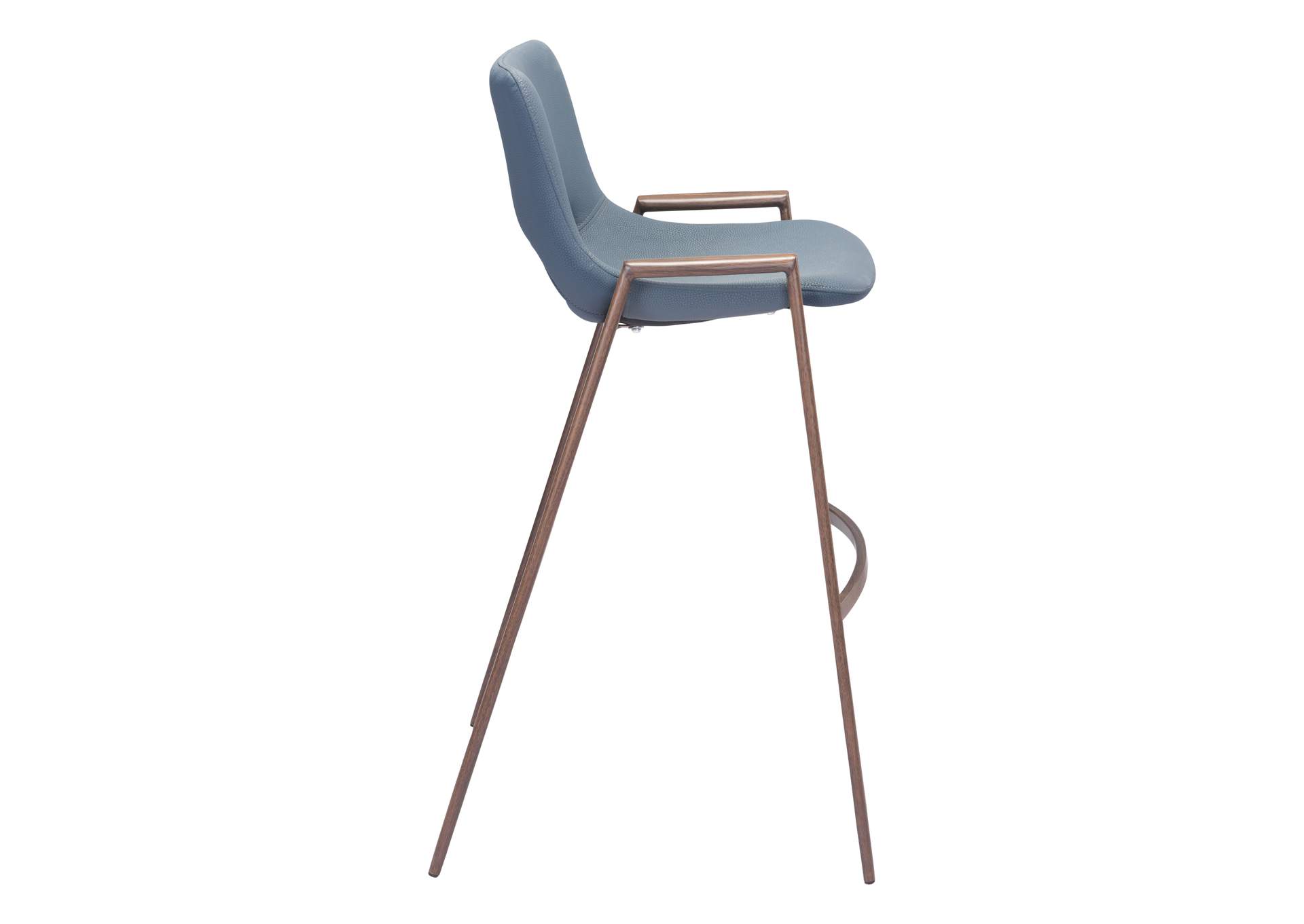 Desi Barstool (Set Of 2) Azure Gray & Walnut image 5